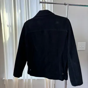 Vintage 90s Distressed Black Suede Leather Bomber Jacket Quilted Lining No Size thumbnail 5