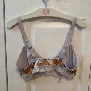 Free People Intimately Mari Printed Bralette in Ivory Combo thumbnail 3