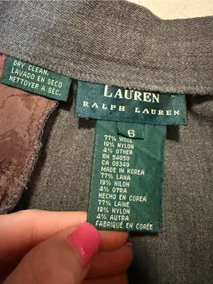 Ralph Lauren Women’s Gray Dress Pants - Straight Tailored Style thumbnail 3