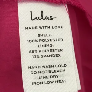 New Lulus Peak‎ Party Vibe Hot Pink Satin Tiered Tie-Back Midi Dress Size S thumbnail 10