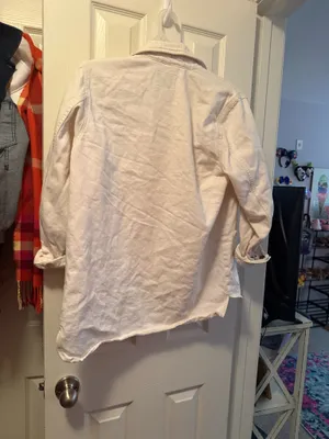 Old Navy Utility Jacket white small thumbnail 2