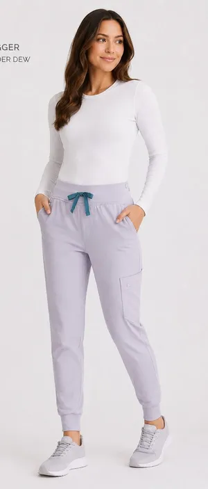 FIGS Zamora Lavender Dew Soft Lilac Technical Collection Jogger Scrub Pants XS thumbnail 1