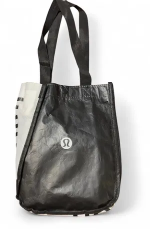 Lululemon Reusable Tote Bag Black Small Shopping/Gym Bag thumbnail 1