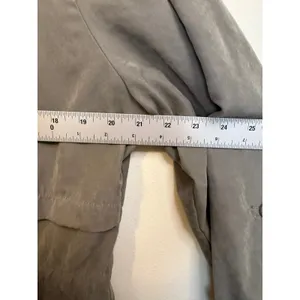 Maurices Utility Jacket Women XL Gray Excellent Hooded Drawstring Waist Anorak thumbnail 5