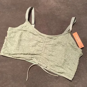 Women’s Colsie Lace Green Bralette Crop Top with Adjustable Straps Size 2X NWT thumbnail 1