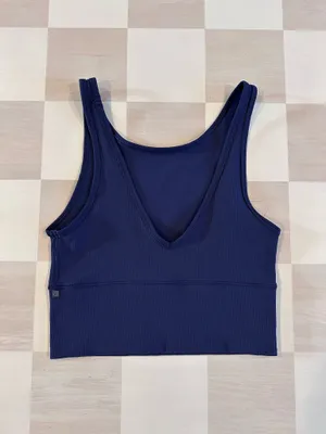 lululemon power pivot ribbed tank luxtreme night sea navy blue 6 thumbnail 3