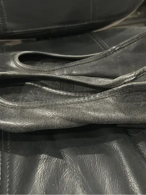 Frye Black Leather Pointed Ballet Flats thumbnail 3