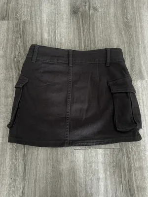 Cargo Y2K Mini Skirt Gray Size XS thumbnail 3