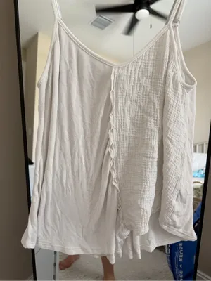 POL Women's White Tank Top thumbnail 3