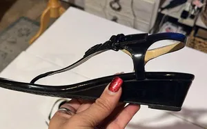 Michael Kors, Ramona, black wedges 6M thumbnail 10