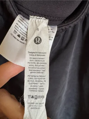 Lululemon Softstreme Straight-Leg High-Rise Pants Sz 8 Charcoal Black thumbnail 5