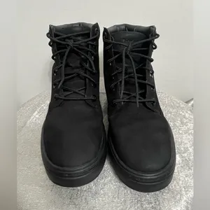 Timberland Women’s Size 5.5 / EU 36)W Black Nubuck Lace-Up Boots (/Box(B44)✨✨ thumbnail 3
