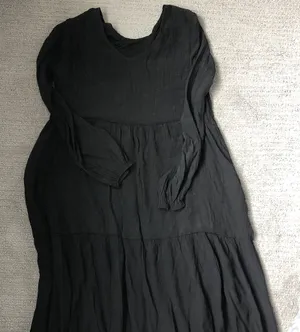 Long Sleeve Black Maxi Dress thumbnail 1