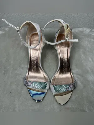 Ted Baker Woodland Floral Ankle-Strap Stiletto Sandals in Blush Pink SZ:39/8.5 thumbnail 3