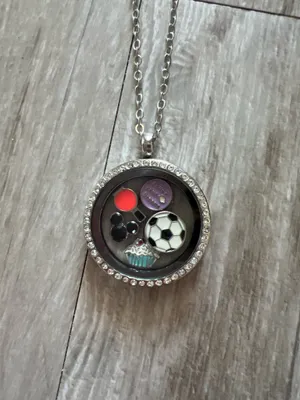 silver charm necklace thumbnail 2