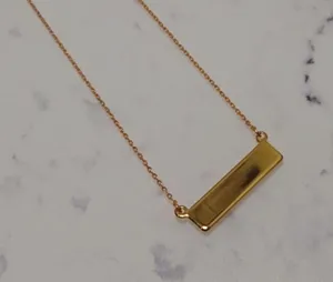 BaubleBar N Nameplate Necklace thumbnail 5