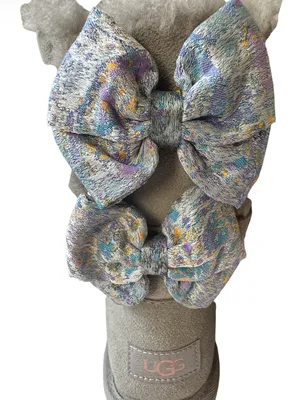 UGG Bailey Bow Abstract Splatter Boots thumbnail 4