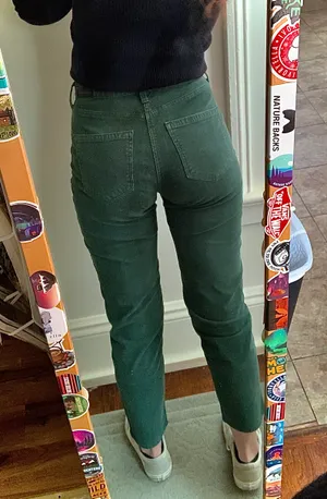 American Eagle Green Corduroy Pants thumbnail 6