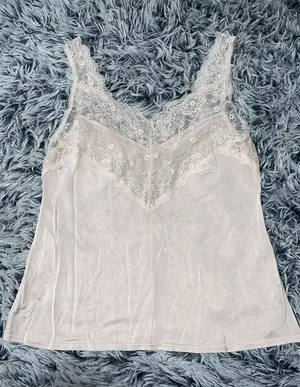 Lace Trim White/cream Camisole thumbnail 1