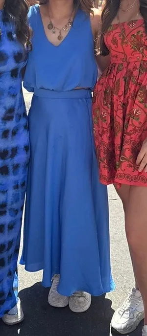 Blue Maxi Skirt and Tank Set thumbnail 1