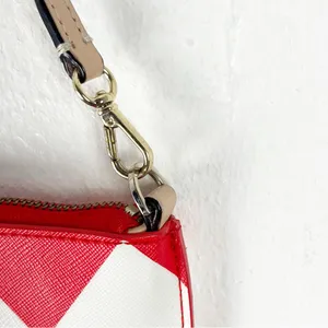 KATE SPADE South of the Border Lolly Red White Chevron Pattern Wristlet Boho thumbnail 8