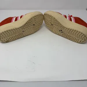 Adidas VL Court Bold Platform Sneaker Red Pink Suede Low Top Women Size 7 thumbnail 6