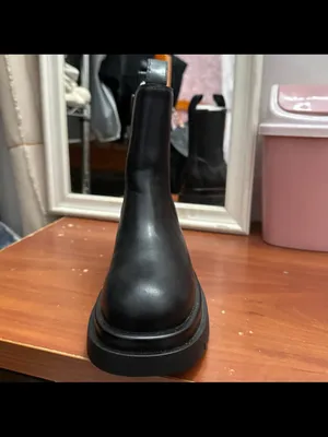 Black Chunky Chelsea Boot Size 6 thumbnail 2