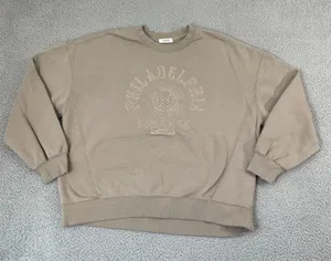 Garage Philadelphia College Sweatshirt Women M Tan Pullover Lounge Crewneck thumbnail 1