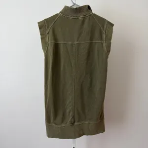 Anthropologie Daily Practice S Green Vest Zip Sleeveless Sweatshirt‎ Pullover Boho thumbnail 6