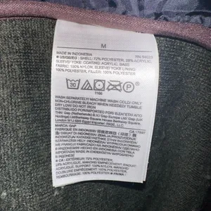 Gap navy & green fleece M normcore bomber coat thumbnail 4