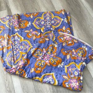 Asos Strapless Dress tile printed rikrak womens Purple size 14 party resortwear thumbnail 4