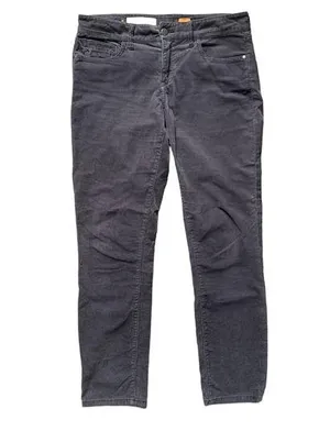 Pilcro and the Letterpress Gray Straight Leg Corduroy Pants 29 thumbnail 1
