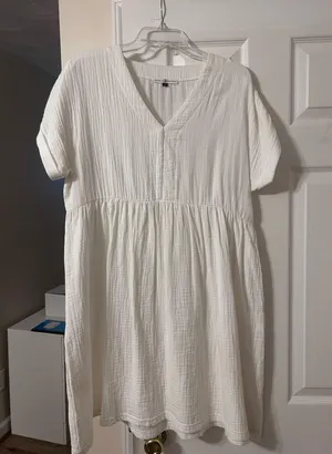 Boutique Michelle McDowell White Cotton Dress thumbnail 1