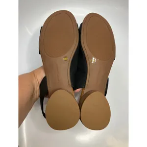 Lucky Brand Rimma Sandals Women 7.5 Black Excellent Leather Slingback Block Heel thumbnail 6