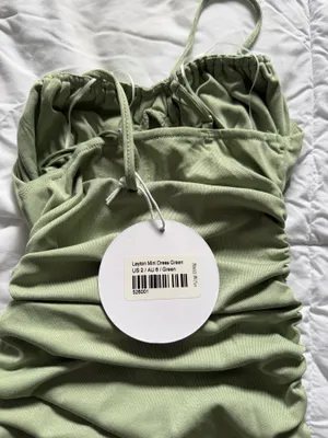 Princess Polly Green Mini Dress thumbnail 3
