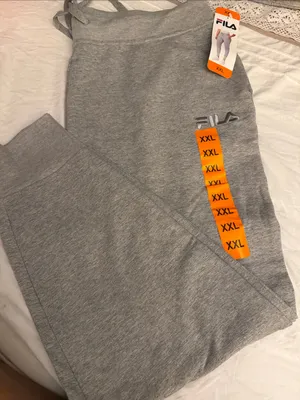 FILA Women's Plus Soft Cotton Blend French Terry Active Pants Joggers XXL.NWT thumbnail 4