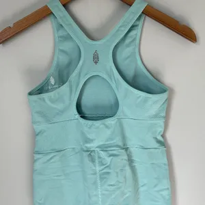 Free People FP Movement Every Single Time Runsie Bodysuit Cascade Blue Size M/L thumbnail 4