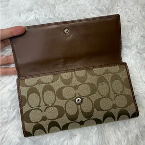 y2k Coach Brown Signature Wallet thumbnail 5
