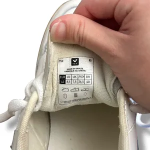 VEJA V-10 White Leather‎ Gray Suede Sneakers Women’s 10 Sustainable Low Top thumbnail 2