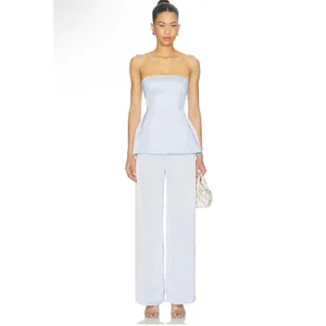 Amanda Uprichard Linda Pants in Arctic Blue Size Small thumbnail 3