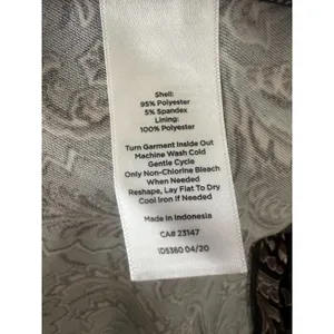Talbots‎ Faux Wrap Midi Paisley Dress Size Medium Career Slinky Neutral Earthy thumbnail 6