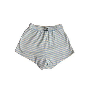 Daily Drills Women’s Malibu + Lemonade Striped Long Sleeve Top & Shorts Set M thumbnail 9