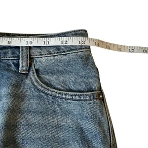 We The Free Denim Zip Up Mini Skirt Raw Hem Size 24 Coastal Cowgirl Concert Boho thumbnail 7