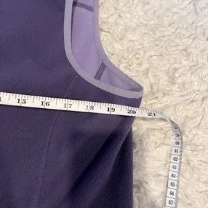LL Bean Jacket Women’s Large Purple Polartec Full Zip Fleece Vest Outdoor Hiking thumbnail 4