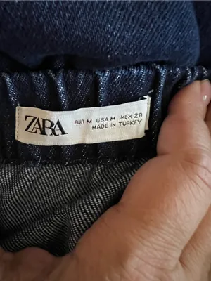 Zara Dark Wash Denim Maxi Skirt High Rise Minimalist 90s Y2K thumbnail 8