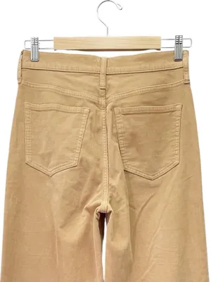 J. Crew Tall Wide Leg Corduroy Pants 26T Tan High Rise Trouser Jeans Stretch thumbnail 6