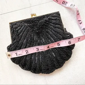 Vintage Black Beaded Evening Bag thumbnail 11