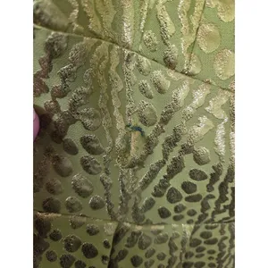 Antonio Melani Lime Green Gold Metallic Dress Midi Cocktail Evening Formal 4 thumbnail 6
