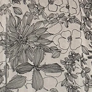 Bryn Walker Irys Black and Grey Stretch Jersey Floral‎ Dress Sz XL thumbnail 7