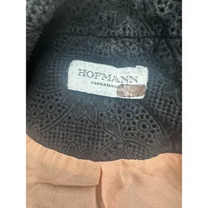 Hofmann Copenhagen Black Mini Cocktail Dress XS Designer Lace Party Wrap $480 thumbnail 10